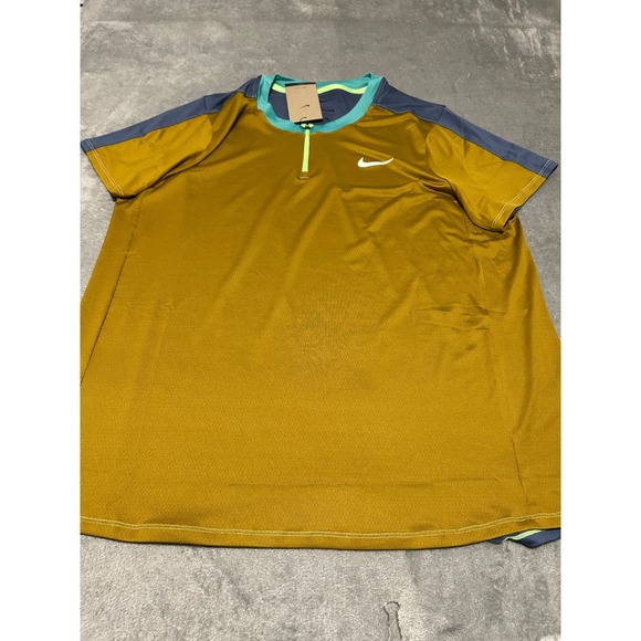 Nike court dri fit tennis advantage‎ shirt size XL new brown DR6510-716 - Picture 1 of 7